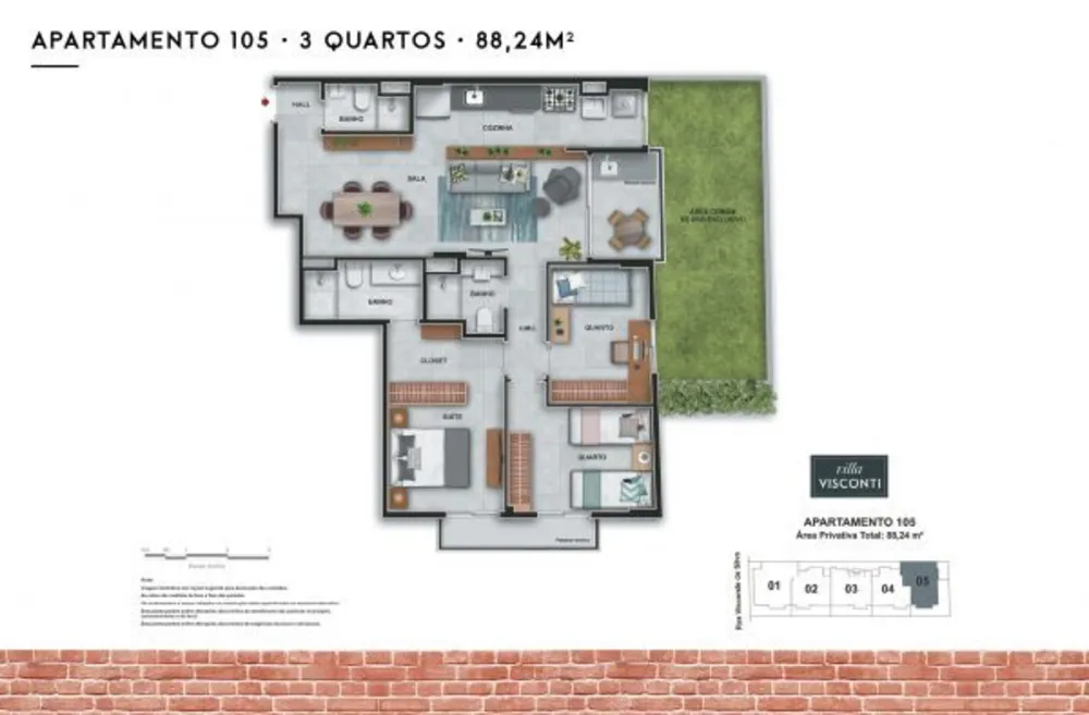 Apartamento, 2 quartos, 84 m² - Foto 49