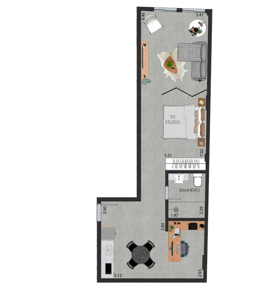 Apartamento, 1 quarto, 52 m² - Foto 14