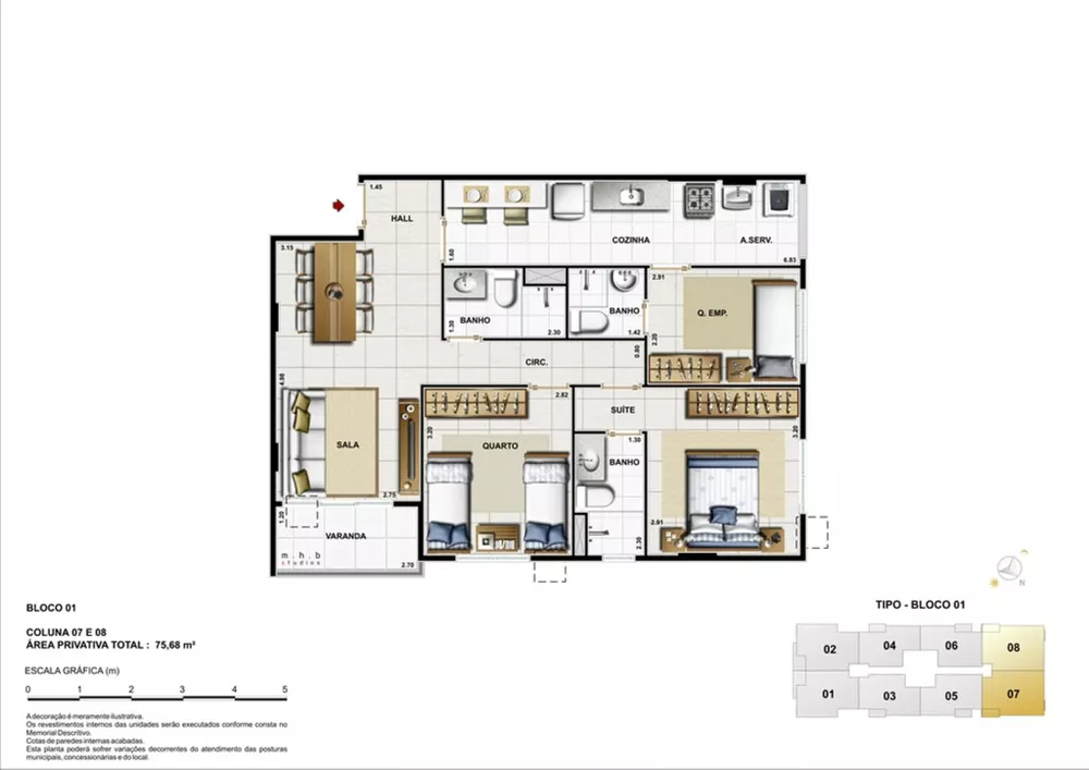Apartamento, 2 quartos, 90 m² - Foto 19