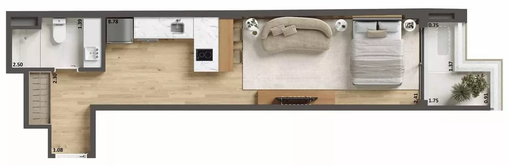 Apartamento, 1 quarto, 39 m² - Foto 17