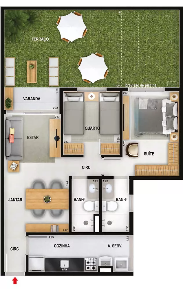 Apartamento, 3 quartos, 75 m² - Foto 22