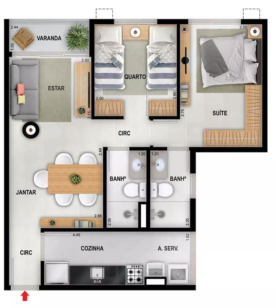 Apartamento, 3 quartos, 75 m² - Foto 20