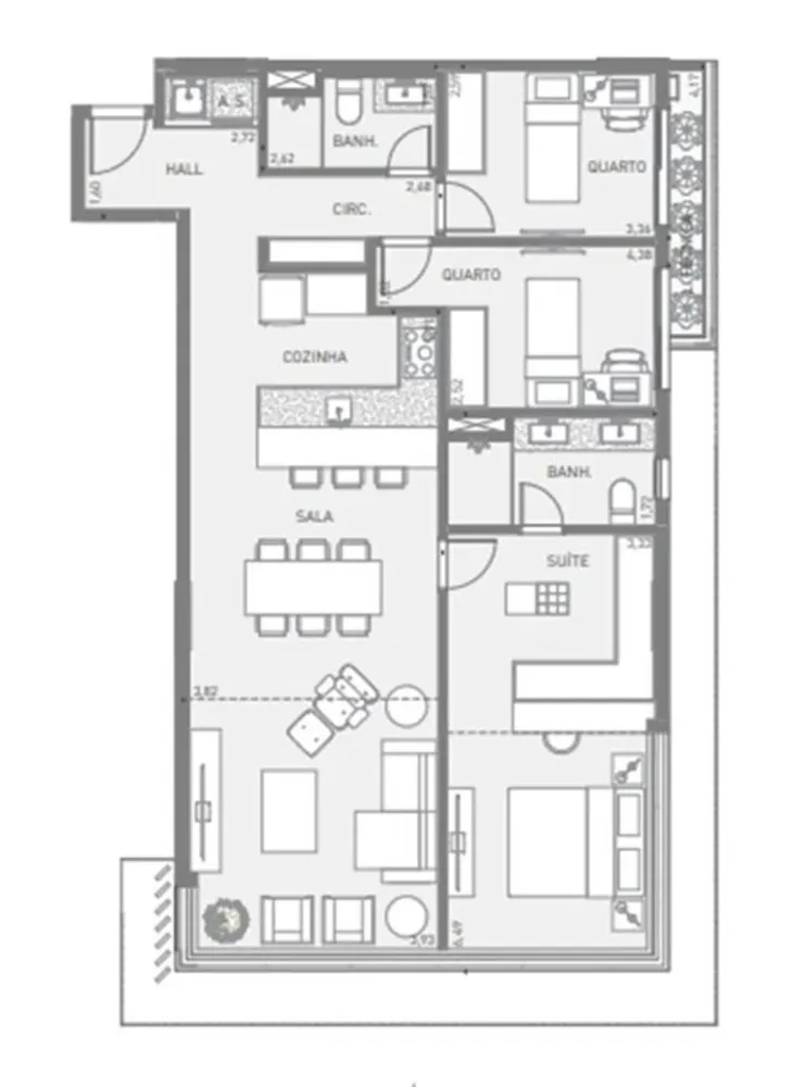 Apartamento, 3 quartos, 125 m² - Foto 44
