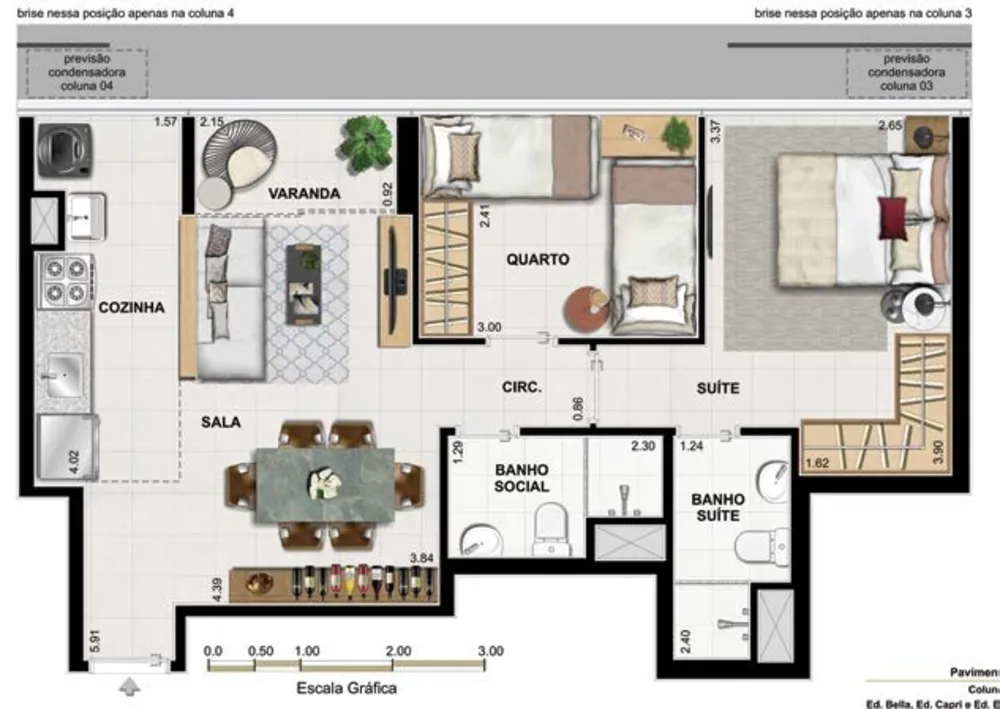 Apartamento, 3 quartos, 60 m² - Foto 63