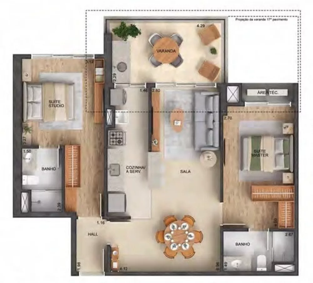 Apartamento, 2 quartos, 93 m² - Foto 13