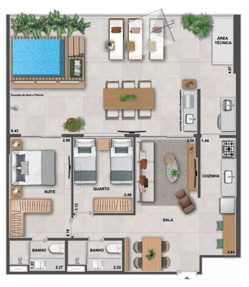 Cobertura, 3 quartos, 172 m² - Foto 22
