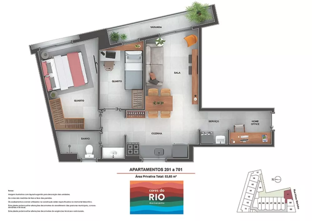 Apartamento, 2 quartos, 53 m² - Foto 25