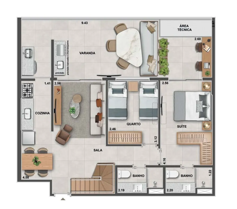 Cobertura, 3 quartos, 200 m² - Foto 35