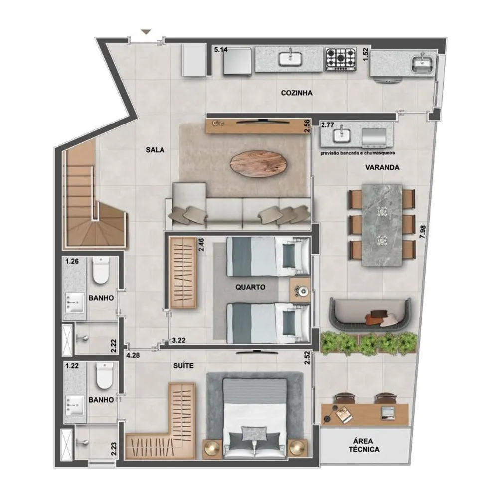 Cobertura, 3 quartos, 200 m² - Foto 31