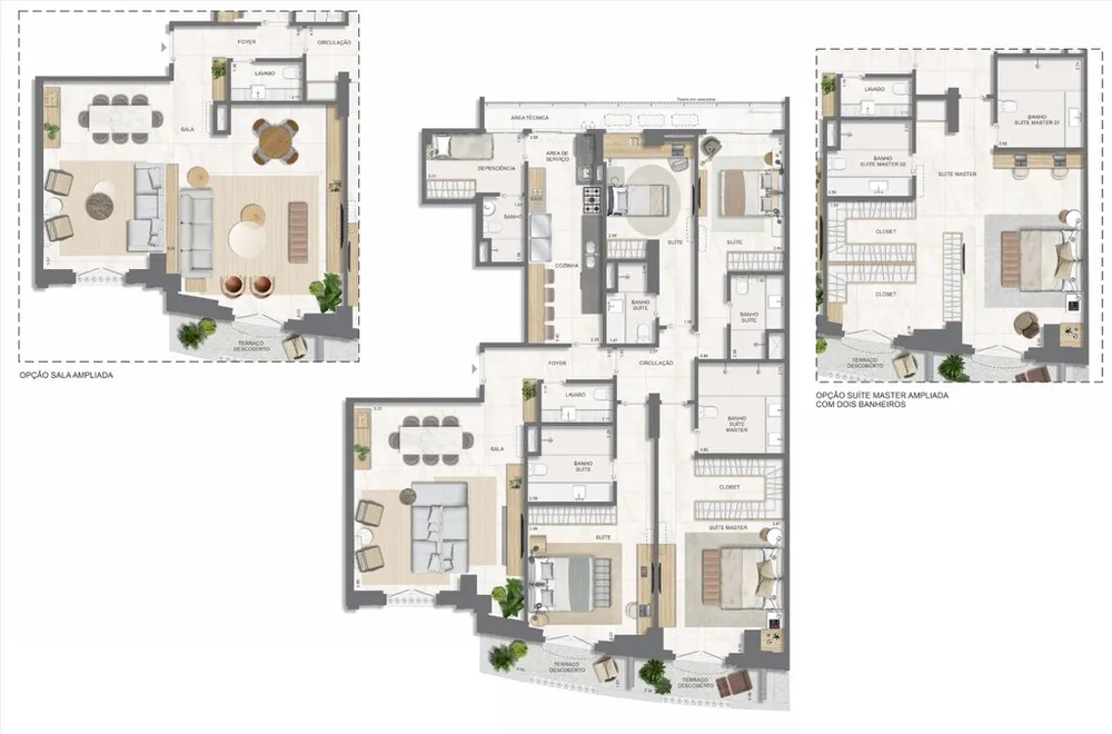 Apartamento, 4 quartos, 211 m² - Foto 160