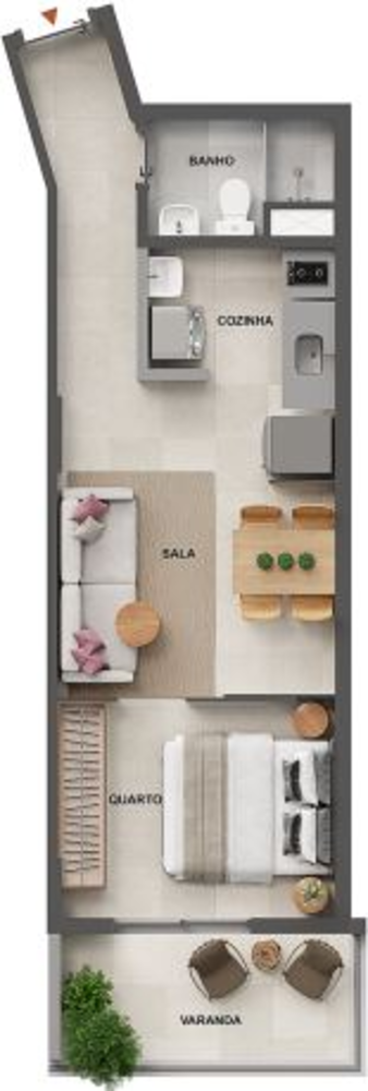 Apartamento à venda com 1 quarto, 51m² - Foto 17