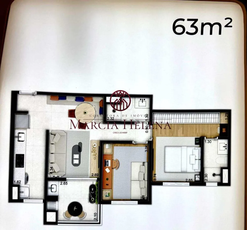 Apartamento, 2 quartos, 63 m² - Foto 8