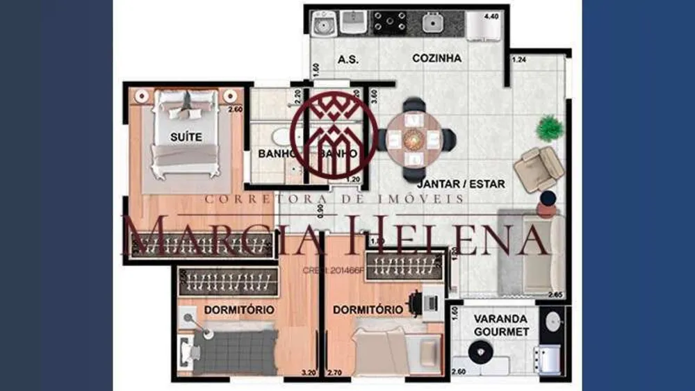 Apartamento, 3 quartos, 76 m² - Foto 3