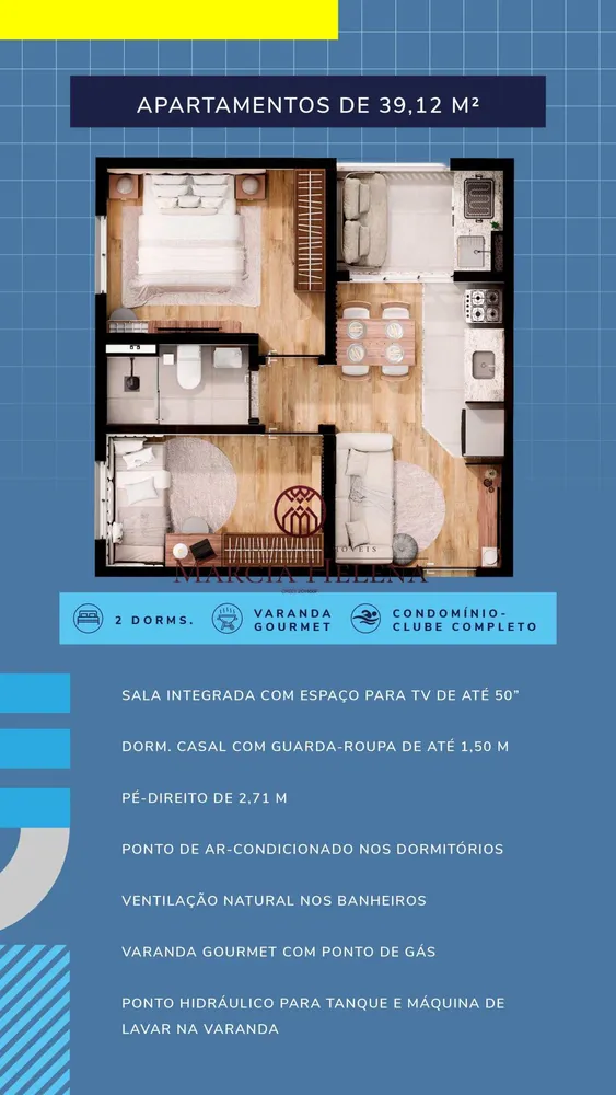 Apartamento, 2 quartos, 41 m² - Foto 7