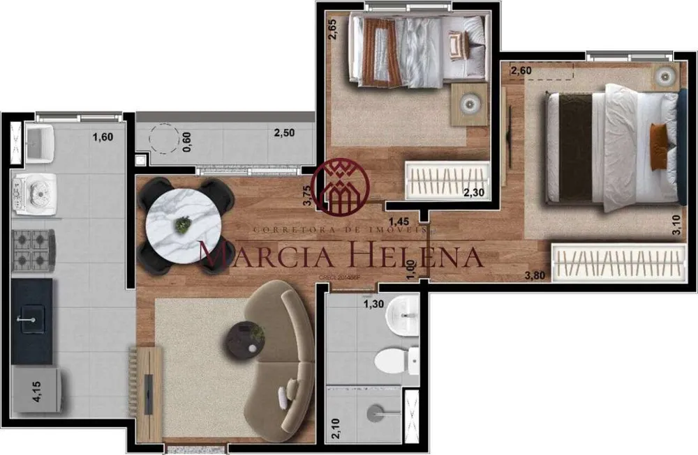 Apartamento, 2 quartos, 43 m² - Foto 12