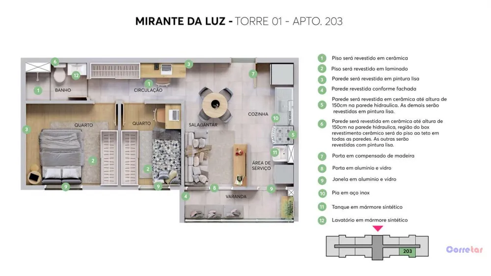 Apartamento, 2 quartos, 73 m² - Foto 4