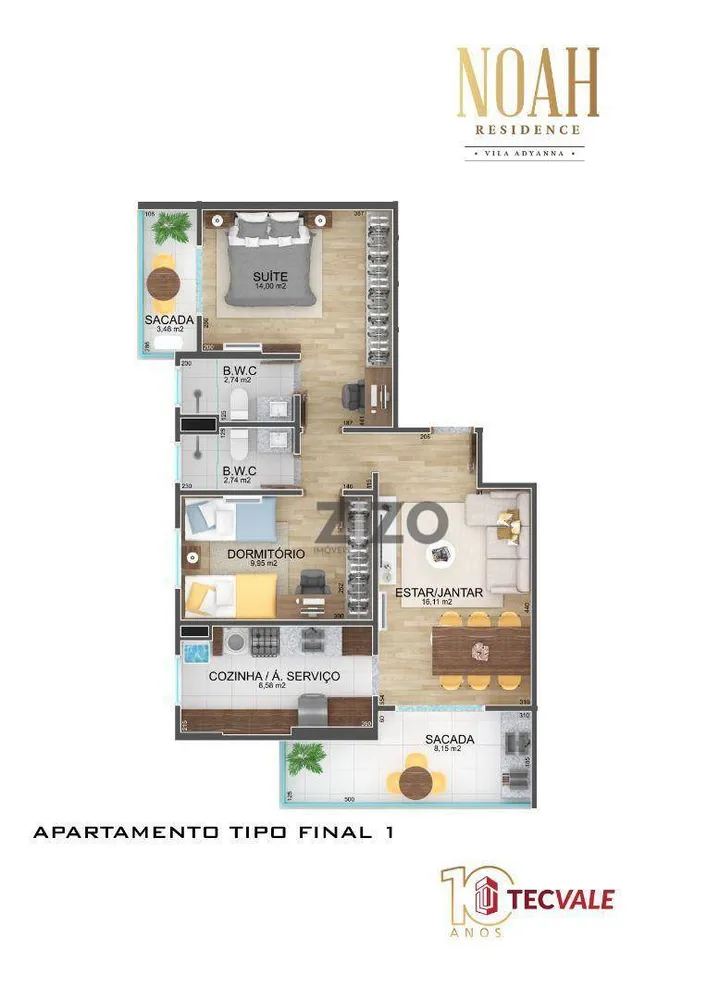 Apartamento, 2 quartos, 75 m² - Foto 13