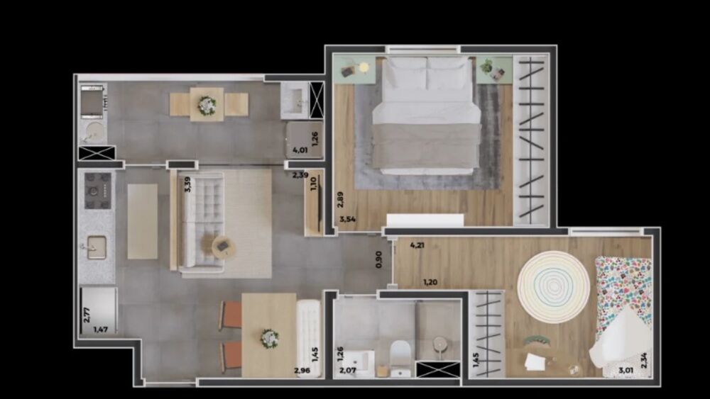 Apartamento, 2 quartos, 47 m² - Foto 6