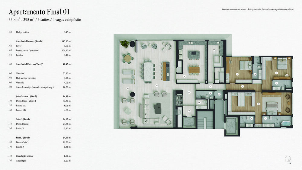 Apartamento, 3 quartos, 329 m² - Foto 11