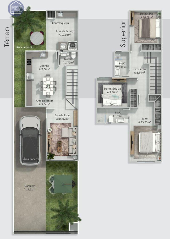 Casa, 3 quartos, 141 m² - Foto 1