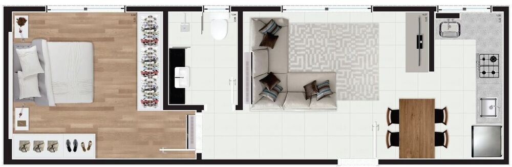Apartamento, 1 quarto, 39 m² - Foto 14
