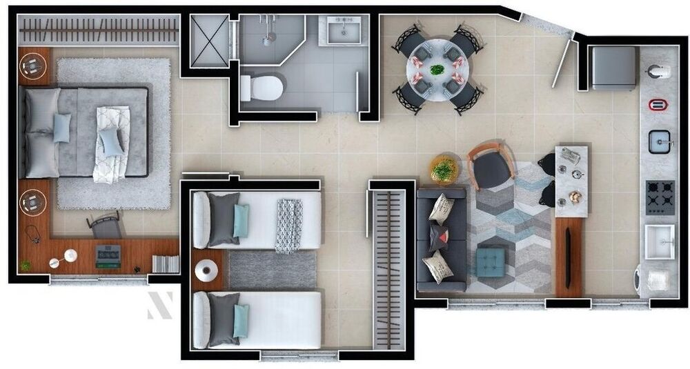 Apartamento à venda com 2 quartos, 49m² - Foto 8
