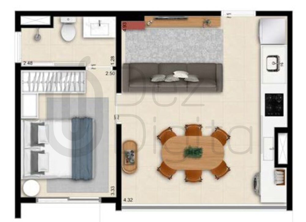 Apartamento, 1 quarto, 26 m² - Foto 7