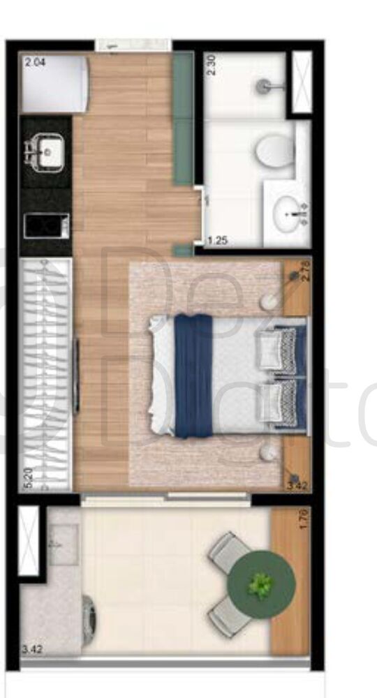 Apartamento, 1 quarto, 26 m² - Foto 5