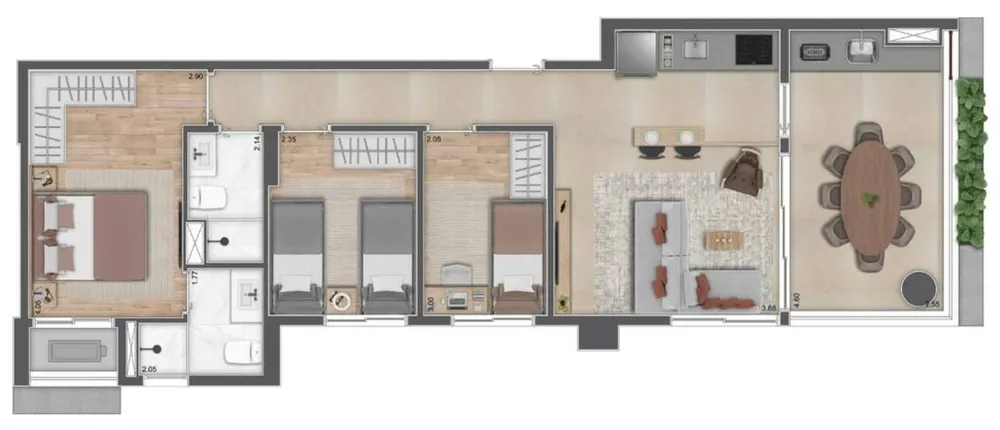Apartamento, 3 quartos, 75 m² - Foto 11