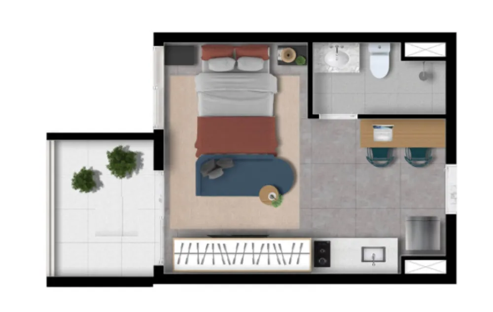 Apartamento, 1 quarto, 27 m² - Foto 12