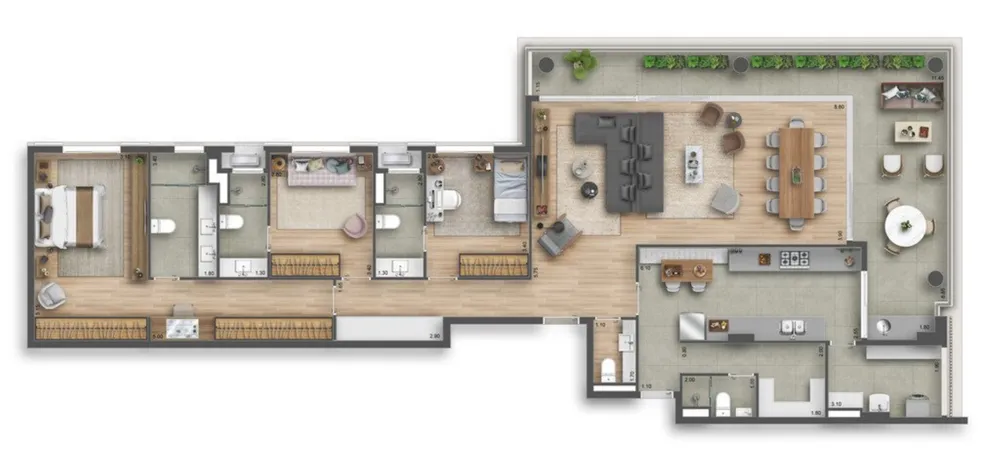 Apartamento, 3 quartos, 188 m² - Foto 12