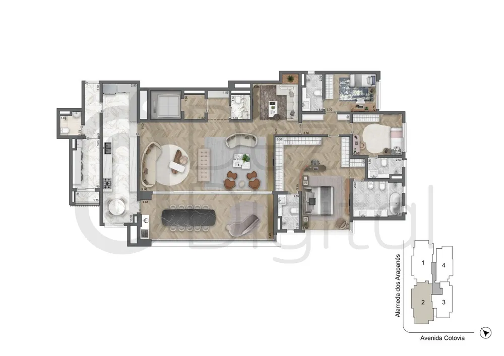Apartamento, 3 quartos, 183 m² - Foto 15