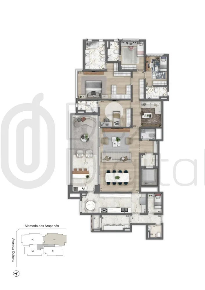 Apartamento, 3 quartos, 183 m² - Foto 14