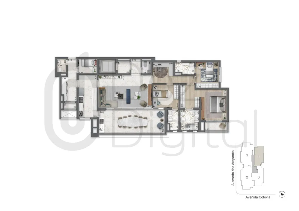 Apartamento, 3 quartos, 183 m² - Foto 10