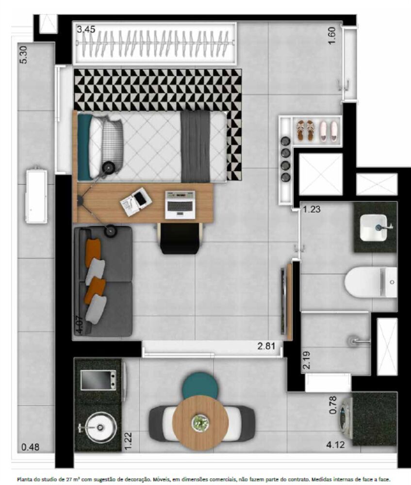 Apartamento, 1 quarto, 17 m² - Foto 11