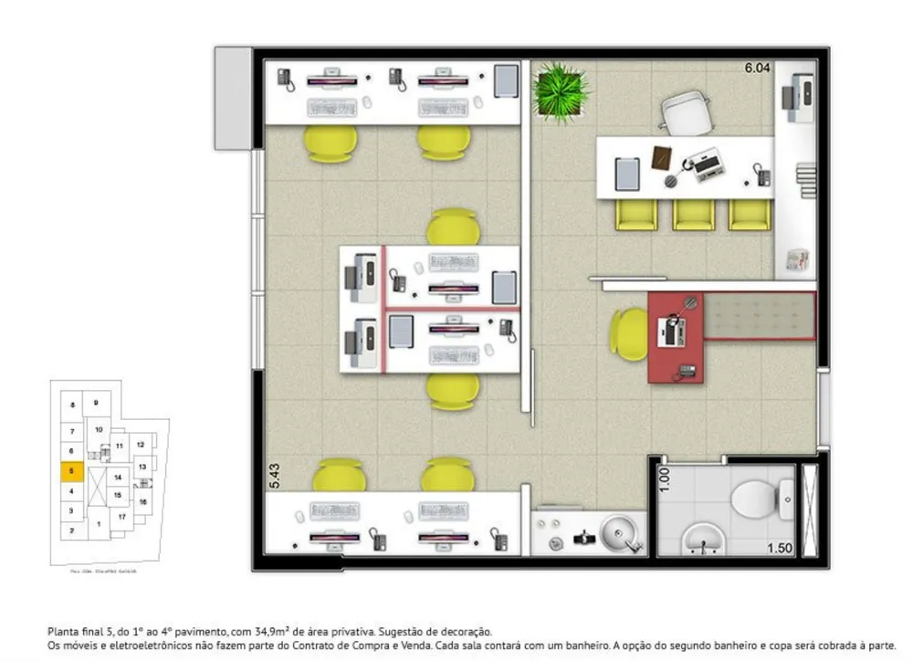 Sala-Conjunto, 67 m² - Foto 15