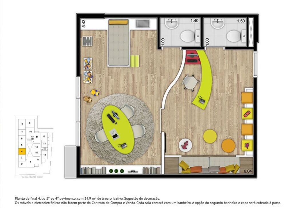 Sala-Conjunto, 67 m² - Foto 10