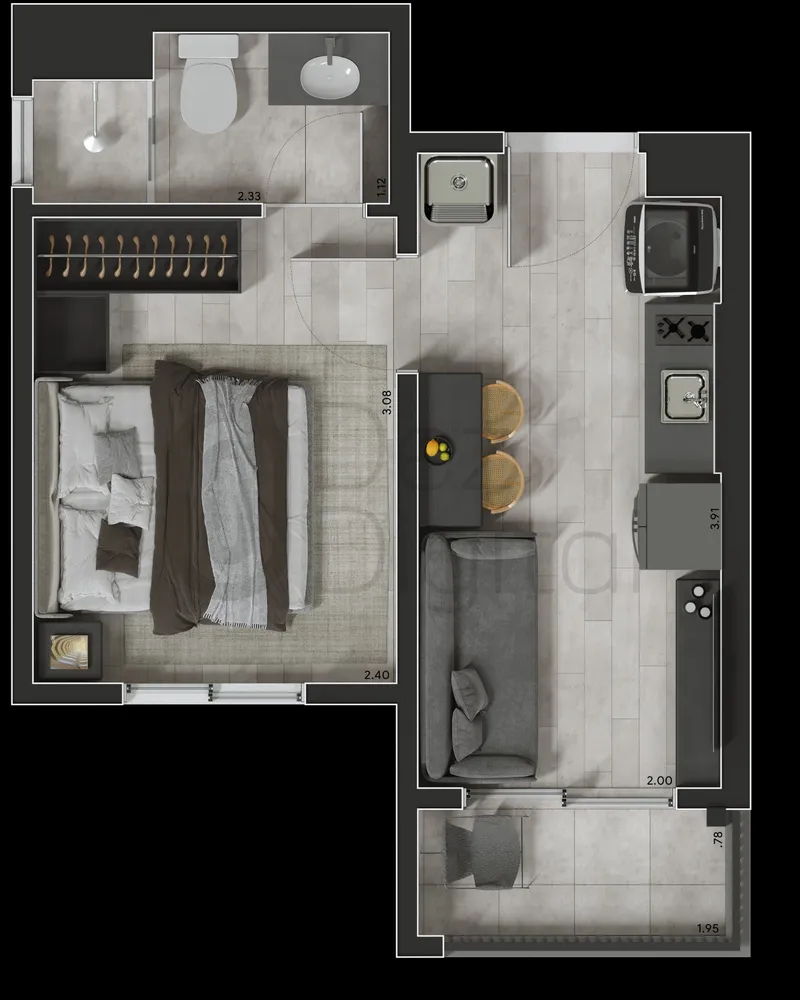 Apartamento, 1 quarto, 24 m² - Foto 14
