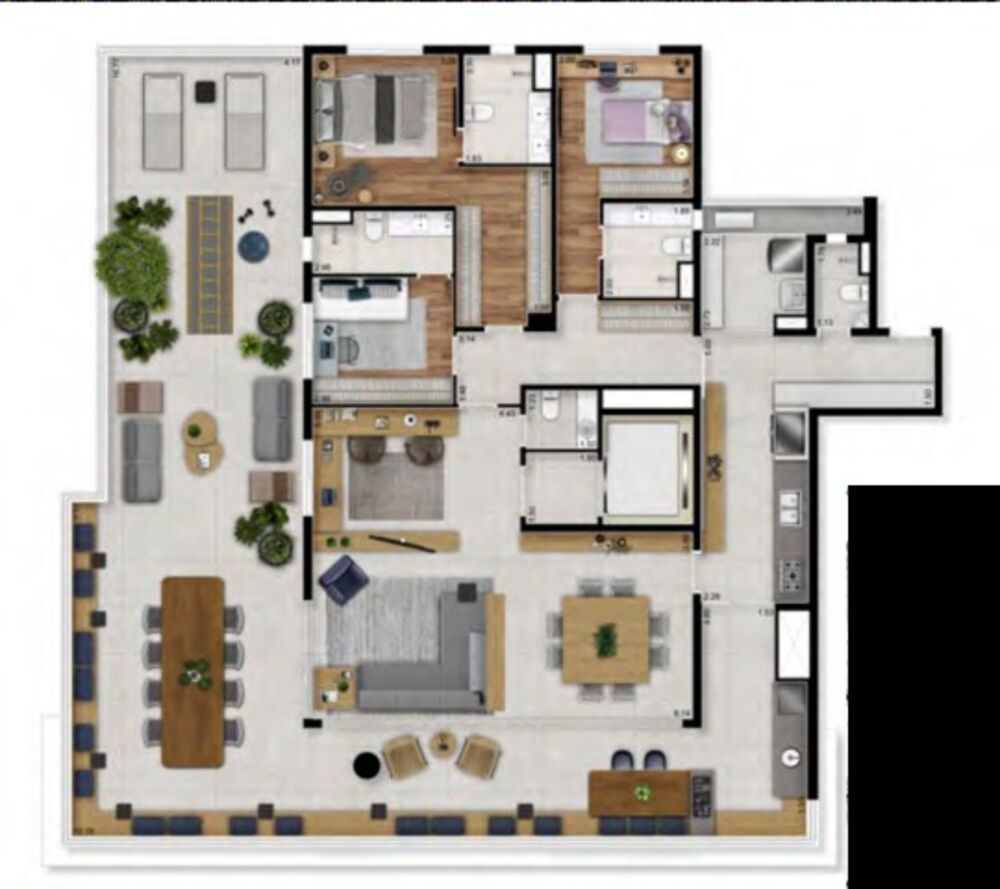 Apartamento, 3 quartos, 140 m² - Foto 2