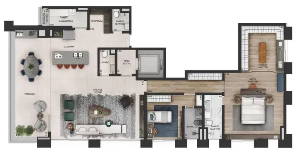 Apartamento, 3 quartos, 366 m² - Foto 4