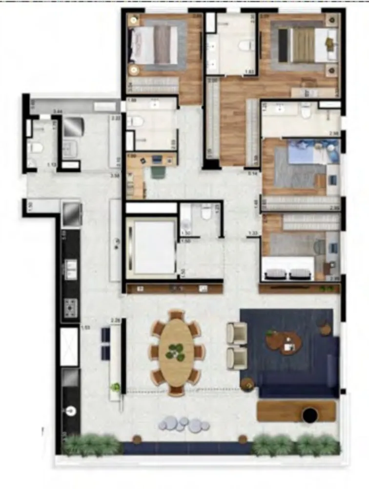Apartamento, 3 quartos, 184 m² - Foto 12