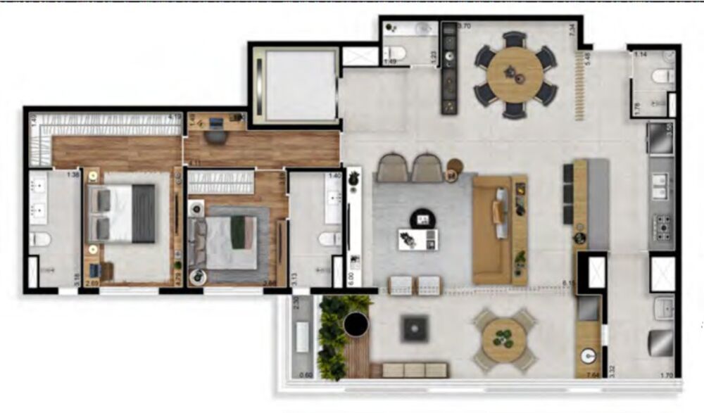 Cobertura, 3 quartos, 315 m² - Foto 3