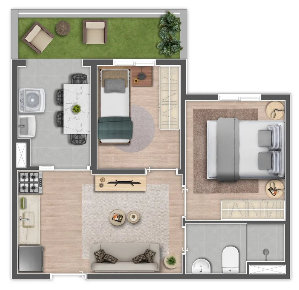Apartamento, 1 quarto, 24 m² - Foto 10