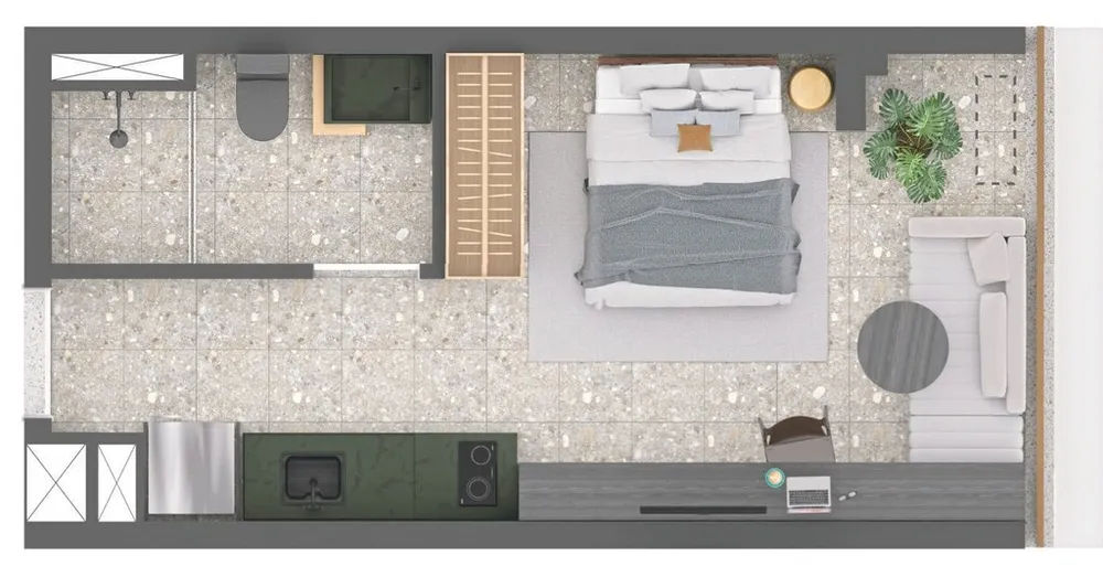 Apartamento, 1 quarto, 23 m² - Foto 5