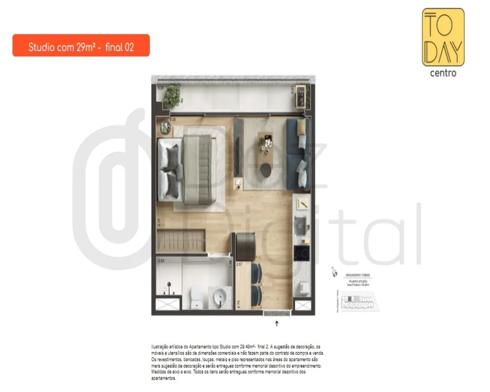Apartamento, 1 quarto, 29 m² - Foto 16
