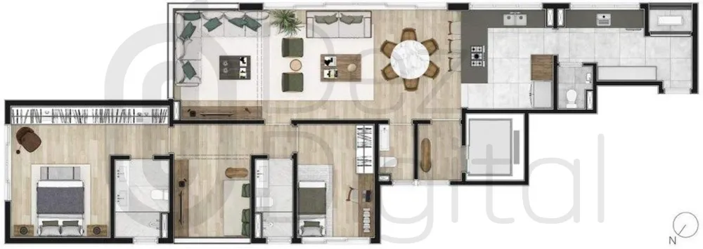 Apartamento, 2 quartos, 144 m² - Foto 5
