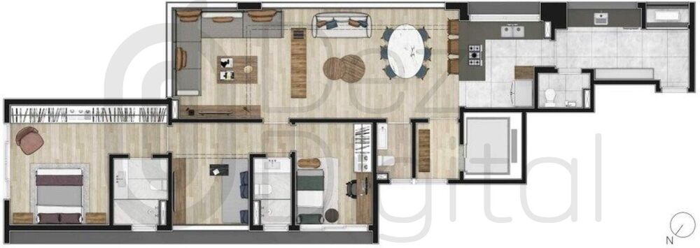 Apartamento, 2 quartos, 144 m² - Foto 12