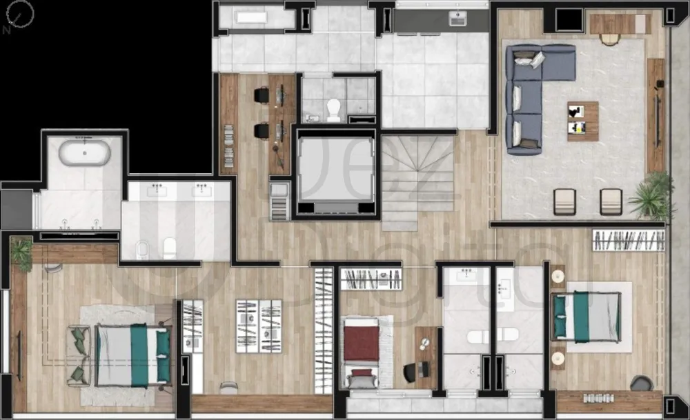 Apartamento, 2 quartos, 144 m² - Foto 3