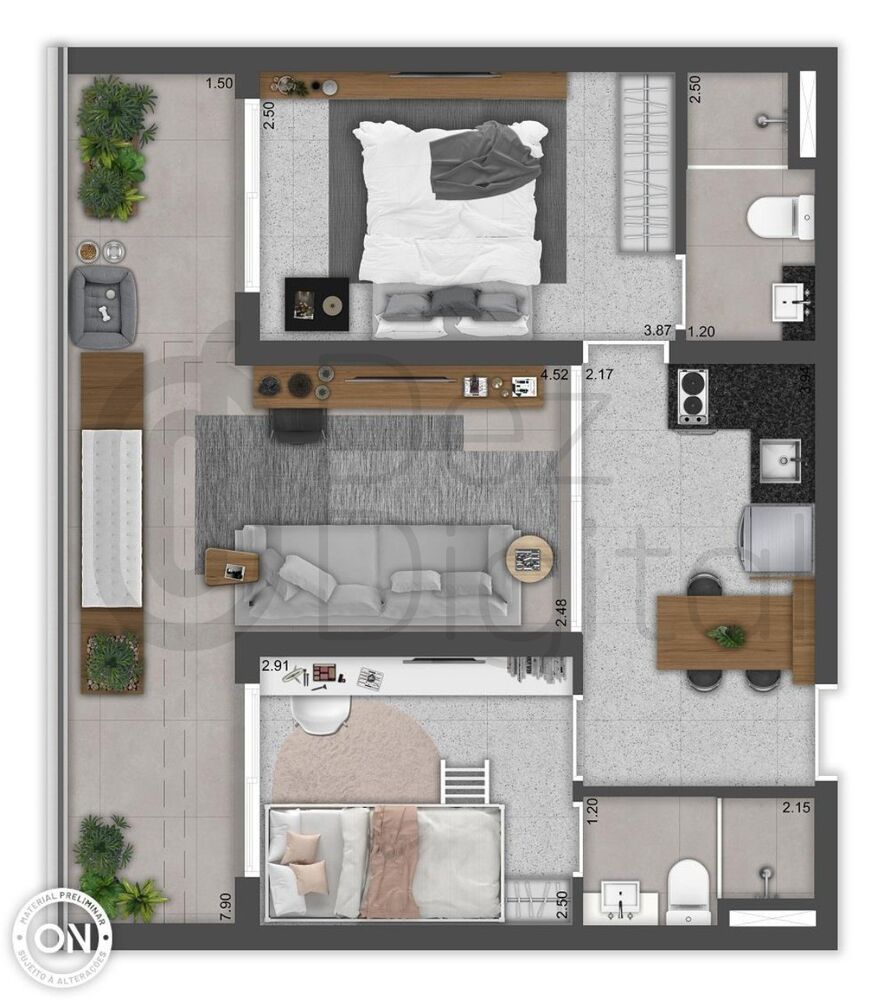 Apartamento, 1 quarto, 23 m² - Foto 11
