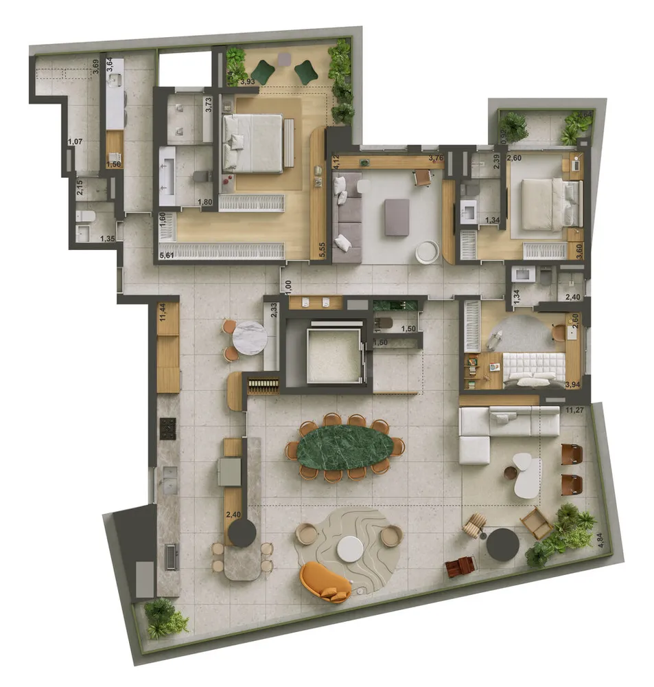 Apartamento, 4 quartos, 265 m² - Foto 12